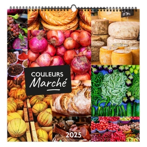 Illustre couleurs marche 2025 - 7 feuillets - xxl 480x480mm - reliure spirale - marquage quadri - page de garde repiquee