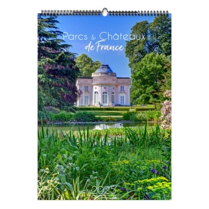 Illustre parcs et chateaux 2025 - 7 feuillets - xxl 330x490 mm - reliure spirale - marquage quadri - page de garde repiquee