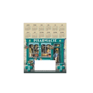 Elise 2025 - 325 x 350 mm - rigide - livree a plat - marquage quadri