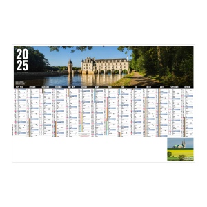 Scolaire libre choix val de loire 2025 - maxi cc rigide - 650x405mm - dos cuisine - pelliculage effacable - marquage quadri - 2 oeillets cordon