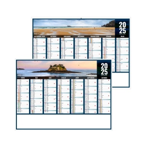 Scolaire liberte bretagne 2025 - standard cc rigide ecomatiere 550x405mm - marquage quadri - 1 trou en tete