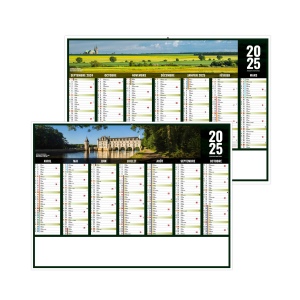 Scolaire liberte centre val-de-loire 2025 - standard cc rigide ecomatiere 550x405mm - marquage quadri - 1 trou en tete