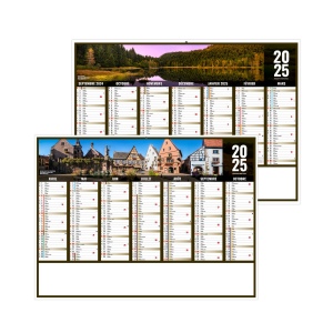 Scolaire liberte grand-est 2025 - standard cc rigide ecomatiere 550x405mm - marquage quadri - 1 trou en tete