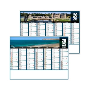 Scolaire liberte haut de france 2025 - standard cc rigide ecomatiere 550x405mm - marquage quadri - 1 trou en tete