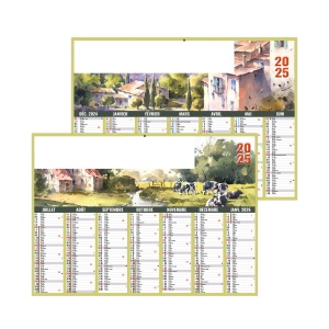 Aymeric 2025 - micro - leger souple - 210x155mm - pelliculage effacable - bandeau quadri et photos personnalisees