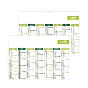 Gameco 2025 - vert - mini leger souple - 270x208mm - marquage quadri - 1 trou en tete