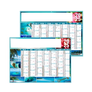 Exotic 2025 - micro - leger souple - 210x155mm - pelliculage effacable - bandeau quadri et photos personnalisees