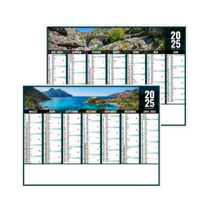 Liberte corse 2025 - standard cc rigide ecomatiere 550x405mm - marquage quadri - 1 trou en tete