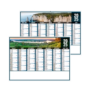 Liberte normandie 2025 - standard cc rigide ecomatiere 550x405mm - marquage quadri - 1 trou en tete