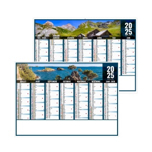 Liberte provence 2025 - standard cc rigide ecomatiere 550x405mm - marquage quadri - 1 trou en tete