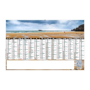 Grand large 2025 - maxi cc rigide - 650x405mm - dos france routiere - pelliculage effacable - marquage quadri - 2 oeillets cordon