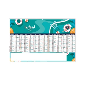 L estival 2025 - maxi cc rigide - 650x405mm - dos france routiere - pelliculage effacable - marquage quadri - 2 oeillets cordon