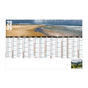 Scolaire libre choix aquitain 2025 - maxi cc rigide - 650x405mm - dos cuisine - pelliculage effacable - marquage quadri - 2 oeillets cordon