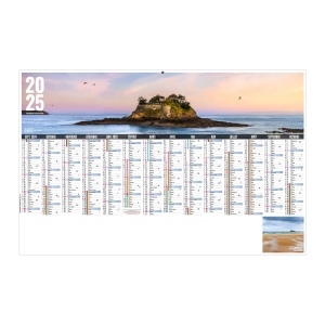 Scolaire libre choix breton 2025 - maxi cc rigide - 650x405mm - dos vins - pelliculage effacable - marquage quadri - 2 oeillets cordon