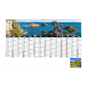 Scolaire libre choix azureen 2025 - maxi cc rigide - 650x405mm - dos ecogestes - pelliculage effacable - marquage quadri - 2 oeillets cordon