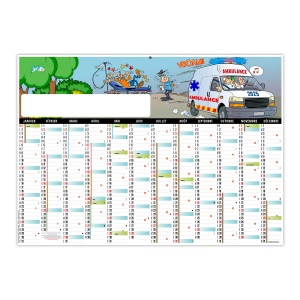 Planning l'ambulancier 2025 - xxl leger souple - marquage quadri