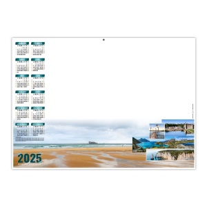 Planning tour de france 2025 - xxl leger souple - avec pelliculage effacable - marquage quadri