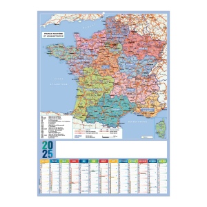 Planning regions 2025 - xxl leger souple - marquage quadri