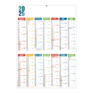 Planning mural 2025 - xxl leger souple - marquage quadri