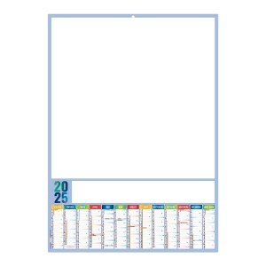 Planning ardoise 2025 - xxl leger souple - avec pelliculage effacable - marquage quadri