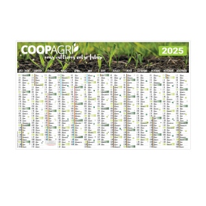 Bancaire eco creation 2025 maxi - maxi cc rigide ecomatiere - 650x405mm - impression recto verso - marquage quadri - 2 oeillets cordon