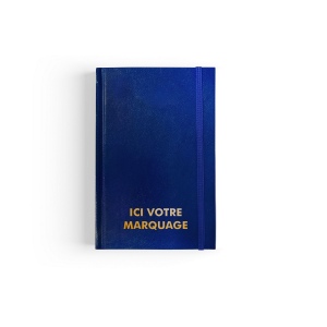Carnet de chantier 2025 - 90x140mm - couverture verte transfert a chaud - elastique de fermeture