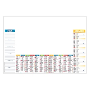Sous-main sm l annuel variable 2025 500x350mm