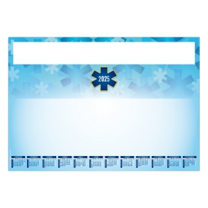 Sous-main sm croix bleue 2025 - 500 x 350 mm 25 feuillets avec grille