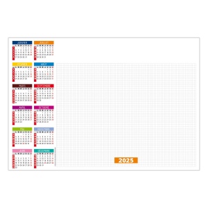 Sous-main sm ecriture 2025 - 500 x 350 mm 25 feuillets avec grille
