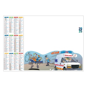 Sous-main sm l ambulancier 2025 - 500 x 350 mm 40 feuillets sans grille