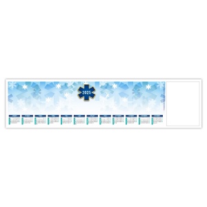 Sous-clavier smc croix bleue 2025 - 25 feuillets avec grille