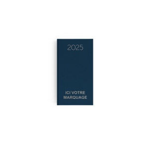 Mini naturel 2025 - 90x165mm - couverture cafe transfert a chaud 16 pages personnalisees en debut d'agenda