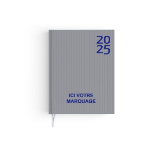 Voyage harmonie 2025 - 165x240mm - couverture kaki transfert a chaud 16 pages personnalisees en debut d'agenda