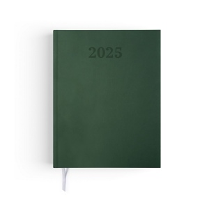 Semainier premium 2025 - 210x270mm - couverture bordeaux thermovirant 4 pages personnalisees en debut d'agenda
