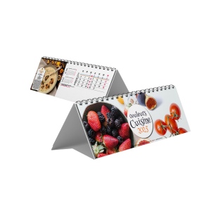 Chevalet maxi 13 feuillets  couleurs cuisine 2025 marquage quadri