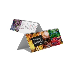 Chevalet maxi 13 feuillets  couleurs marches 2025 marquage quadri