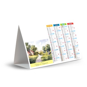 Chevalet de comptoir paysages 2025 marquage quadri
