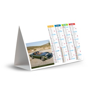 Chevalet de comptoir design car 2025 marquage quadri