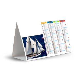 Chevalet de comptoir voile classique 2025 marquage quadri