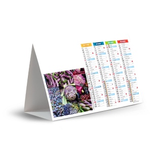 Chevalet de comptoir couleurs marche 2025 marquage quadri