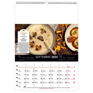 Scolaire calendrier mural couleurs cuisine 2025 marquage quadri