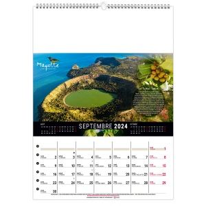 Scolaire calendrier mural mayotte 2025 marquage quadri