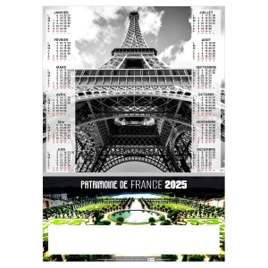 Poster patrimoine de france 2025 - marquage quadri
