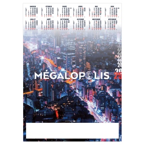 Poster megalopolis 2025 - marquage quadri