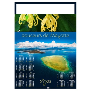Poster douceurs de mayotte 2025 - marquage quadri