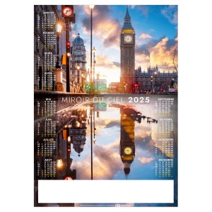 Poster miroir du ciel 2025 - marquage quadri
