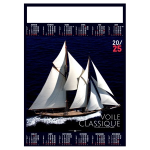 Poster voile classique 2025 - marquage quadri