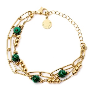 Bracelet Andrea Or/Green