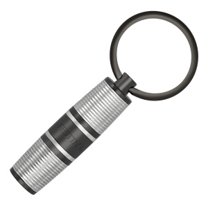 Porte-clefs Bold Stripe Chrome & Gun