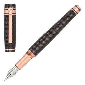 Stylo plume Bold Stripe Gun & RoseOr